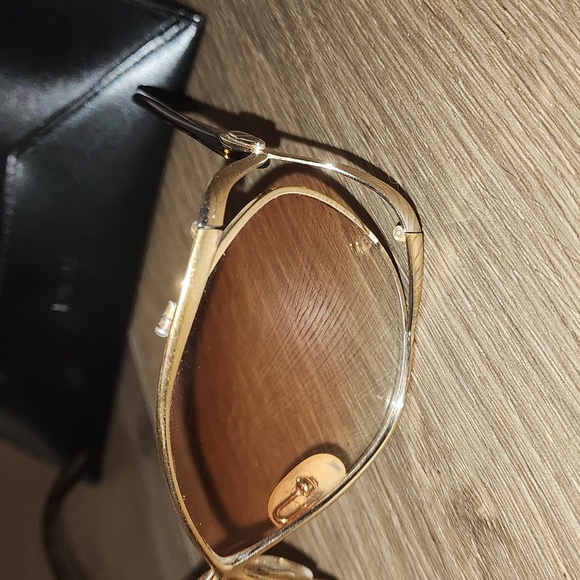 Vintage christian dior butterfly style sunglasses w/ gold frames. *Free Shipping - Picture 2 of 11